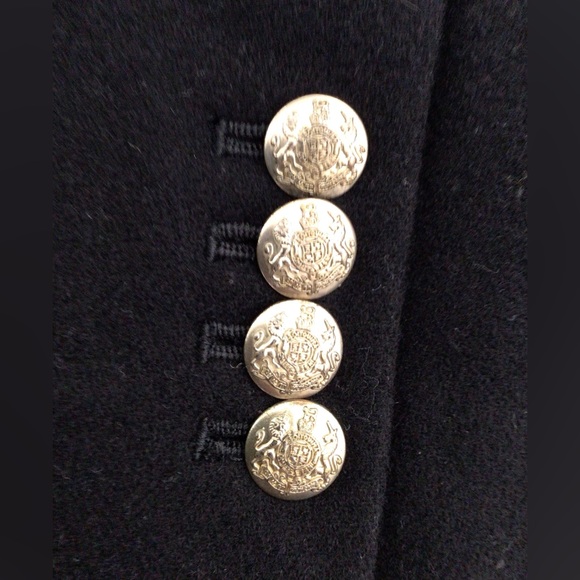 J CREW Black Wool Felt One-Button Jacket - Small / 4 US - Picture 5 of 5